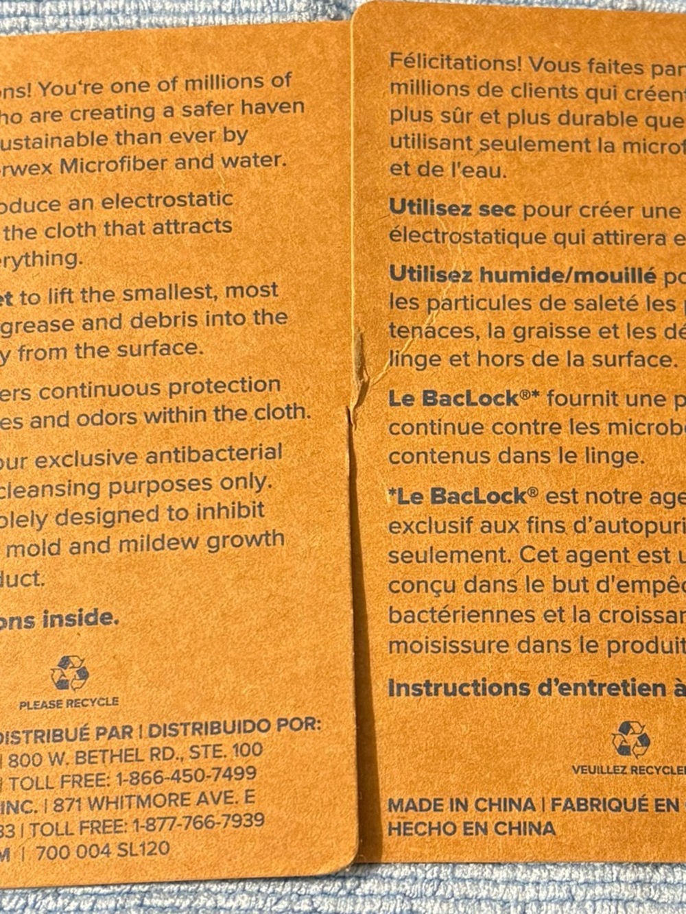 Norwex EnviroCloth Microfiber Cleaning Cloth - Light Blue - NEW - Picture 2 of 2